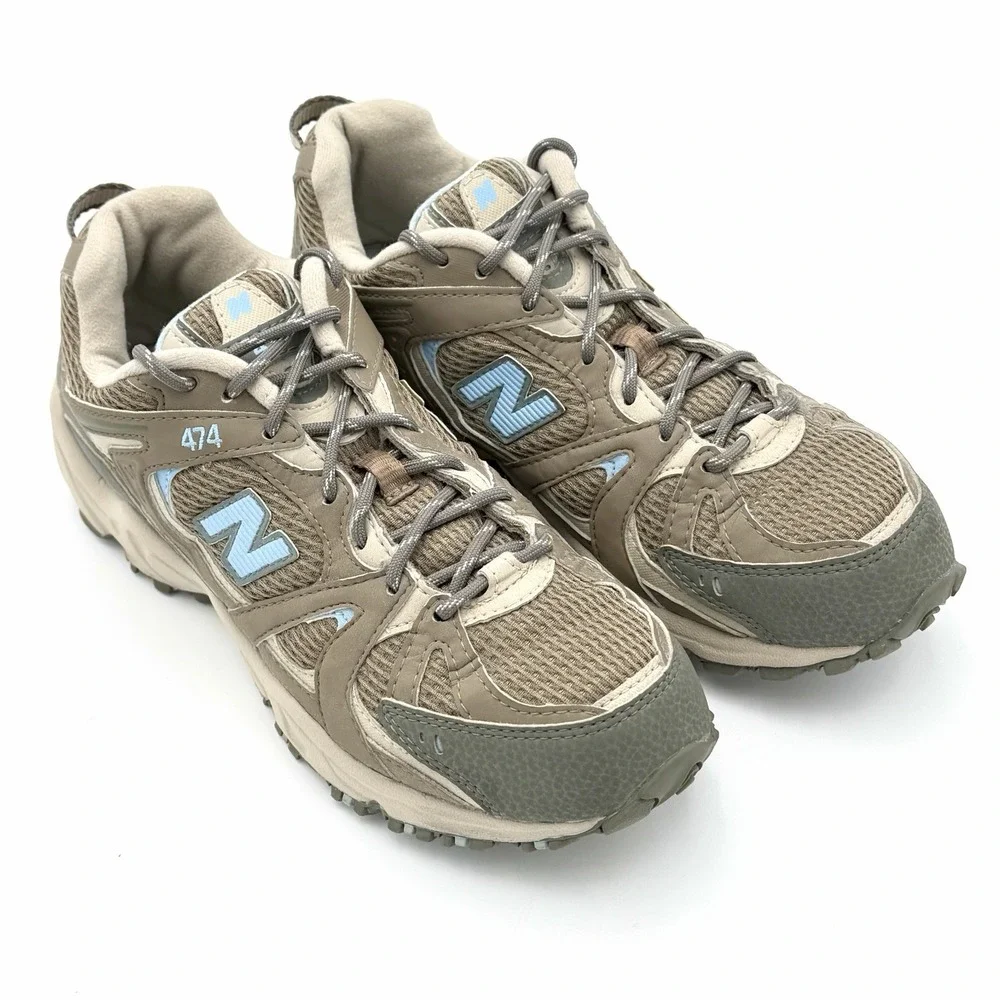 New Balance 474‎ All Terrain Trail Hiking Sneakers Gray Blue Womens Shoe Size 9
